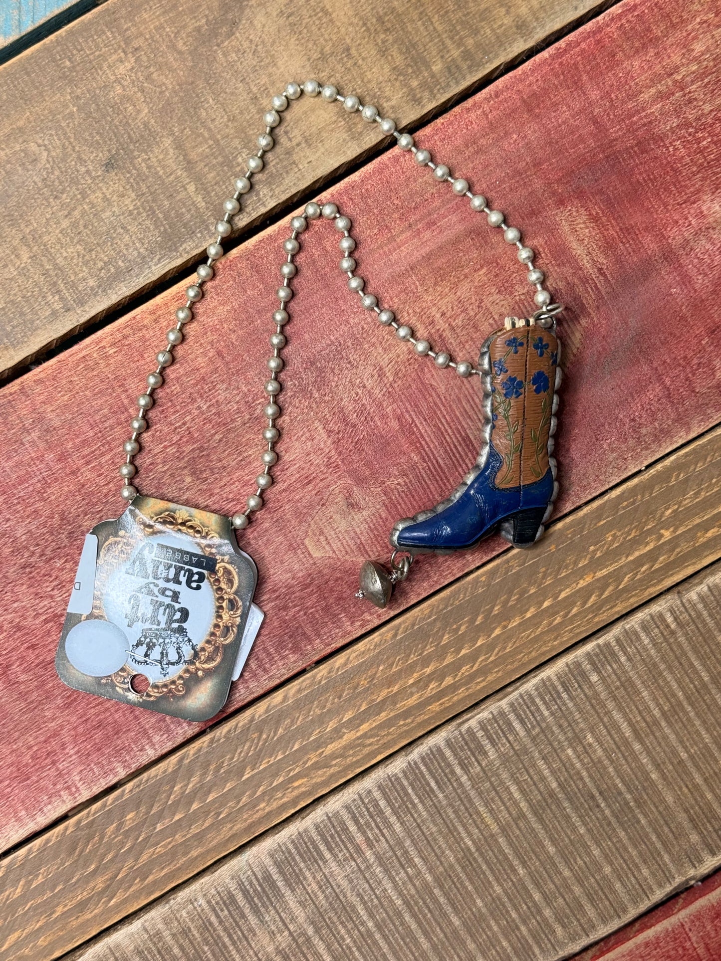 Art By Amy Small Boot Necklace