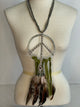 A Rare Bird peace Fringe Necklace