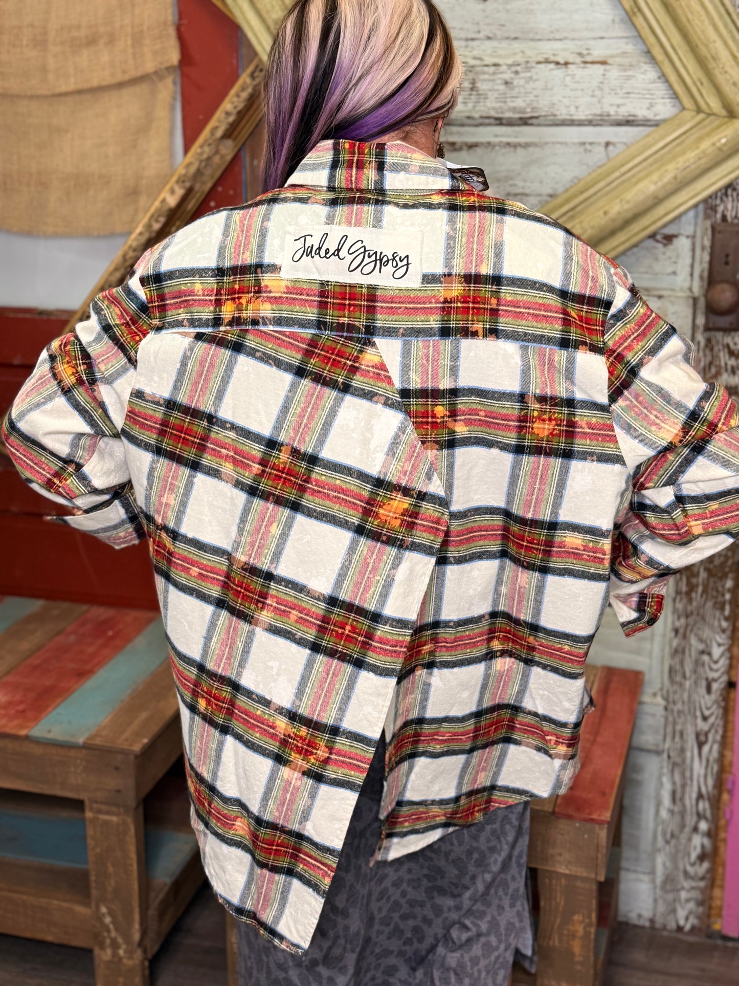 Jaded Gypsy Early Morning Flannel Top