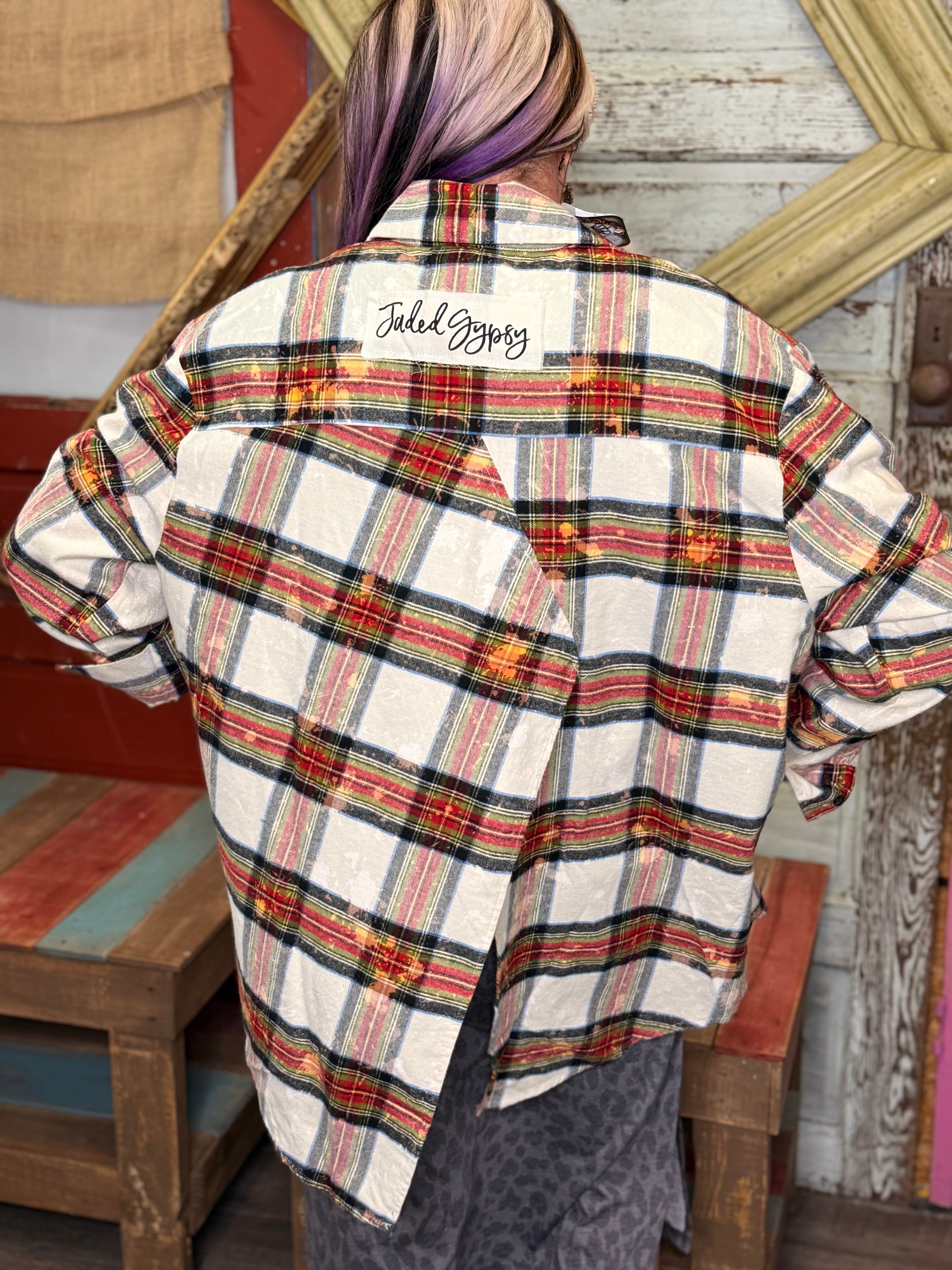 Jaded Gypsy Early Morning Flannel Top