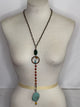 Lost and Found Brown and turq stone Necklace