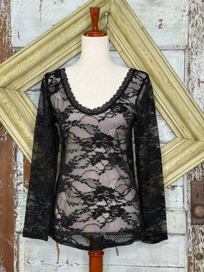 A Rare Bird Lace Layering Top