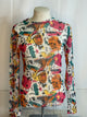 Turquoise Haven 80's Western Mesh Top