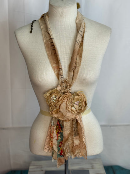 A Rare Bird Flower Paint Brush Necklace