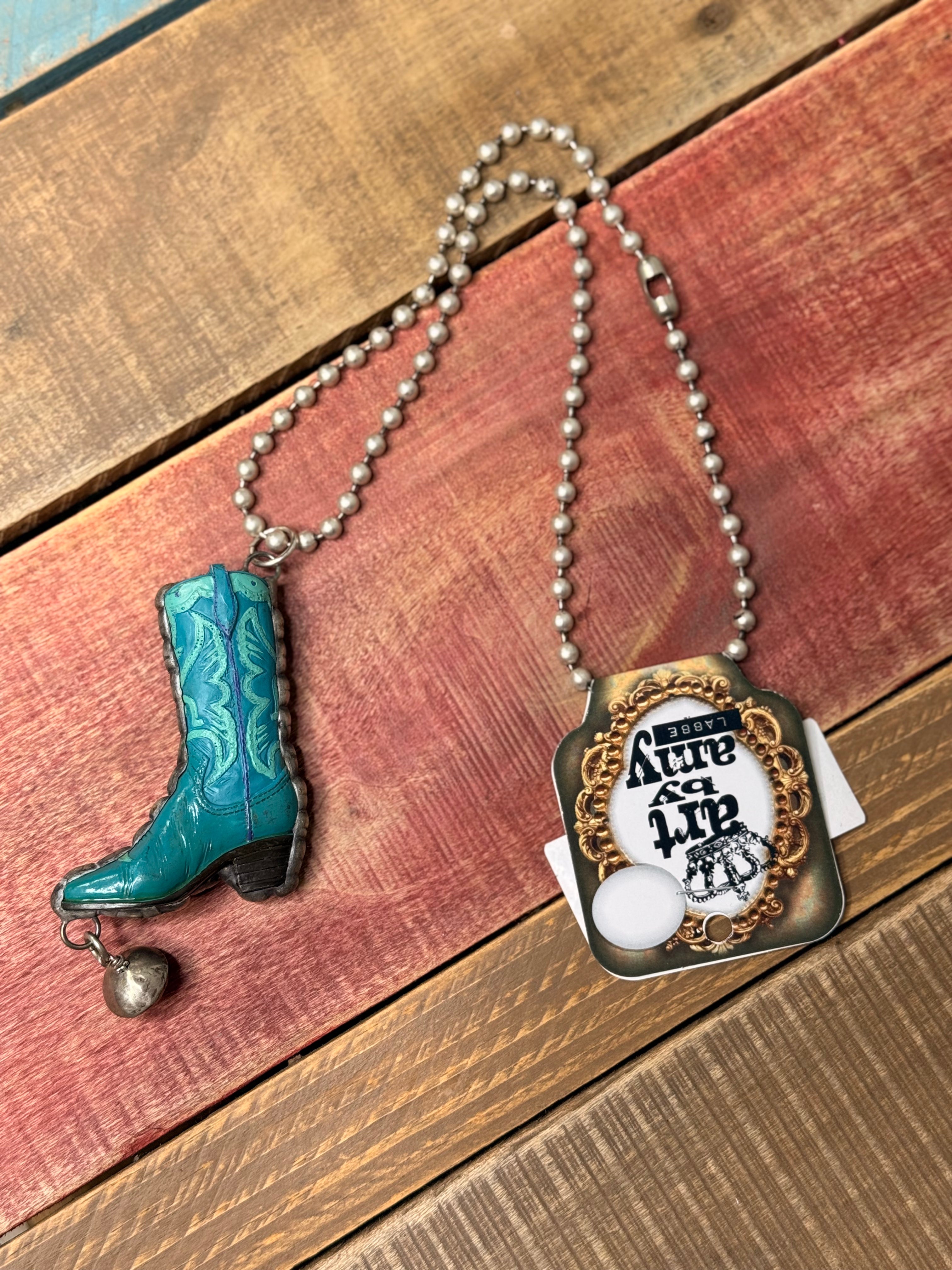 Art By Amy Small Boot Necklace