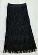 Origami Layered Fringe Tiered Skirt