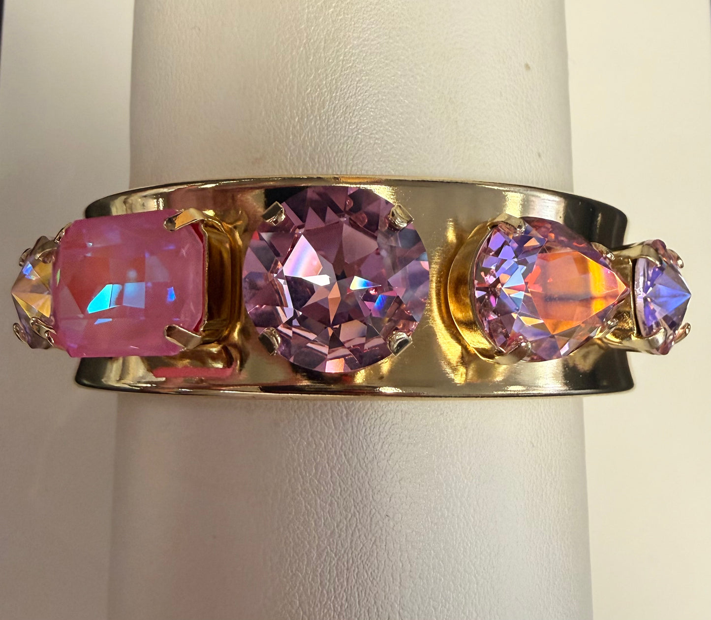 Australian Crystal Slim Cuff Bracelet Set