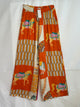 Made in Italy Abstract Horse Print Silk Pant