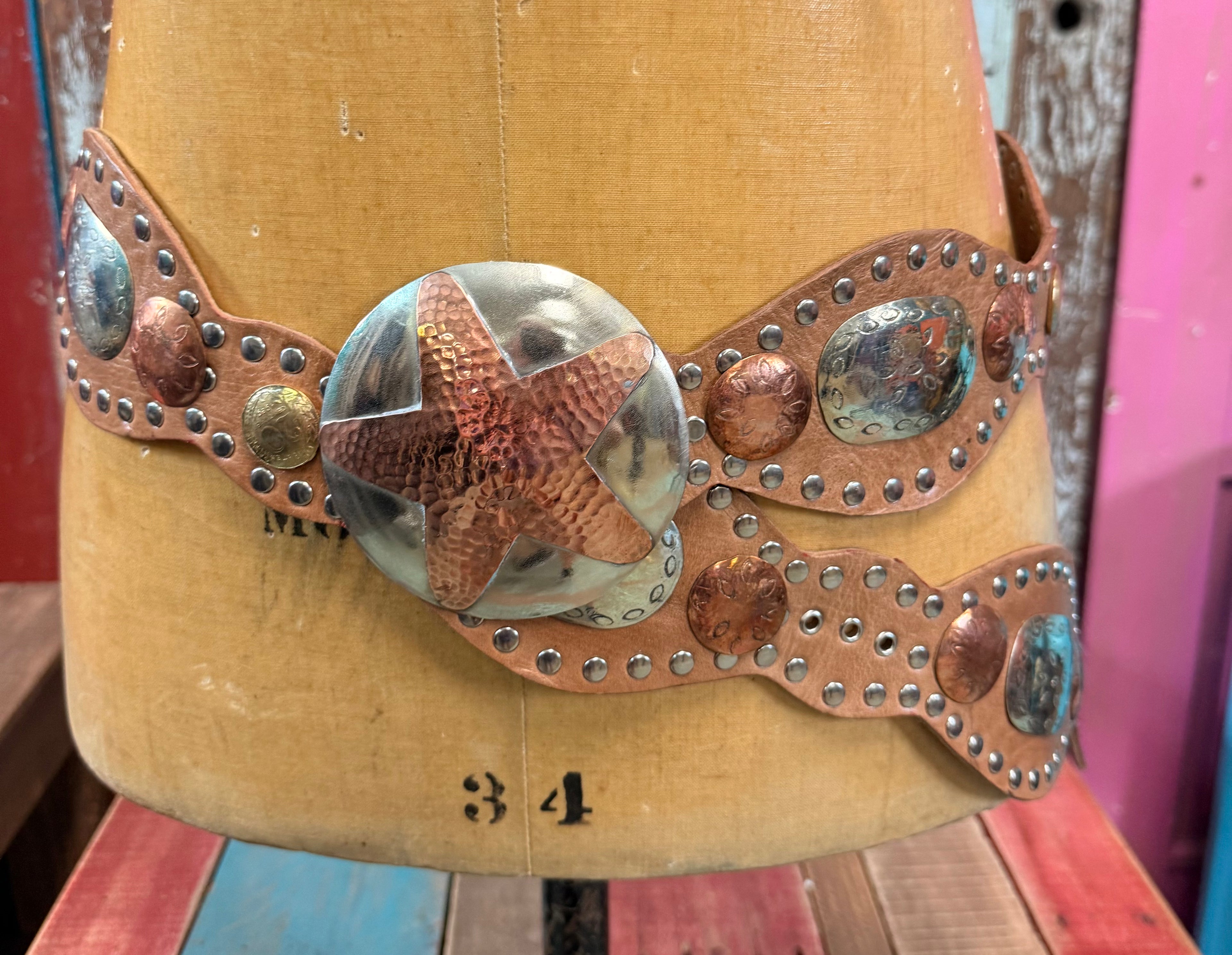 Star Leather Belt