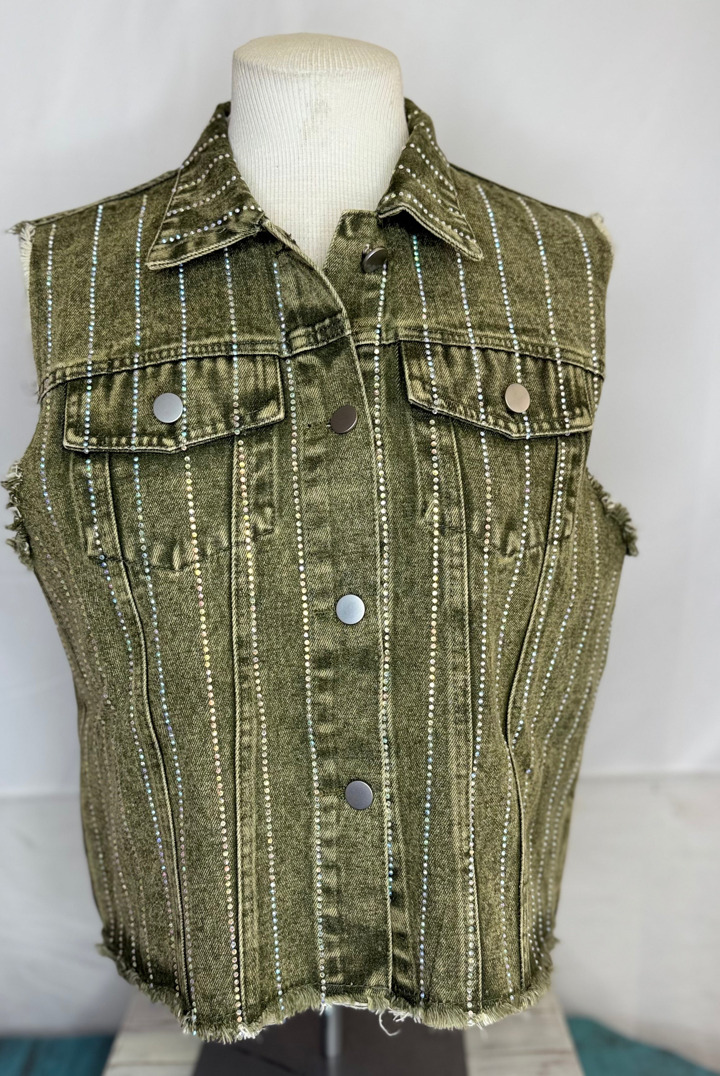 Origami Denim  Vest