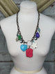 Lost and Found Multi Color heart star necklace
