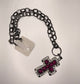 Lost and found pink cross necklace
