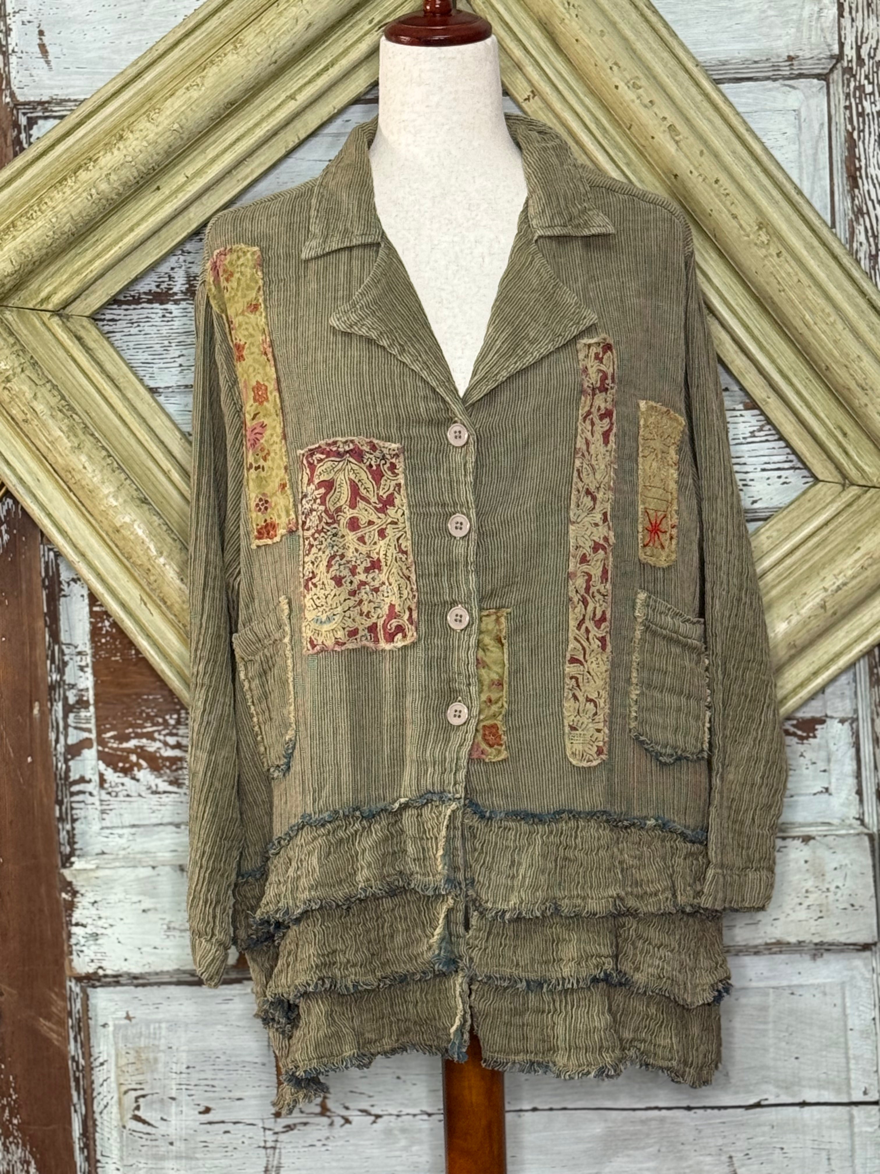 A Rare Bird   Soft  Ruffle Jacket