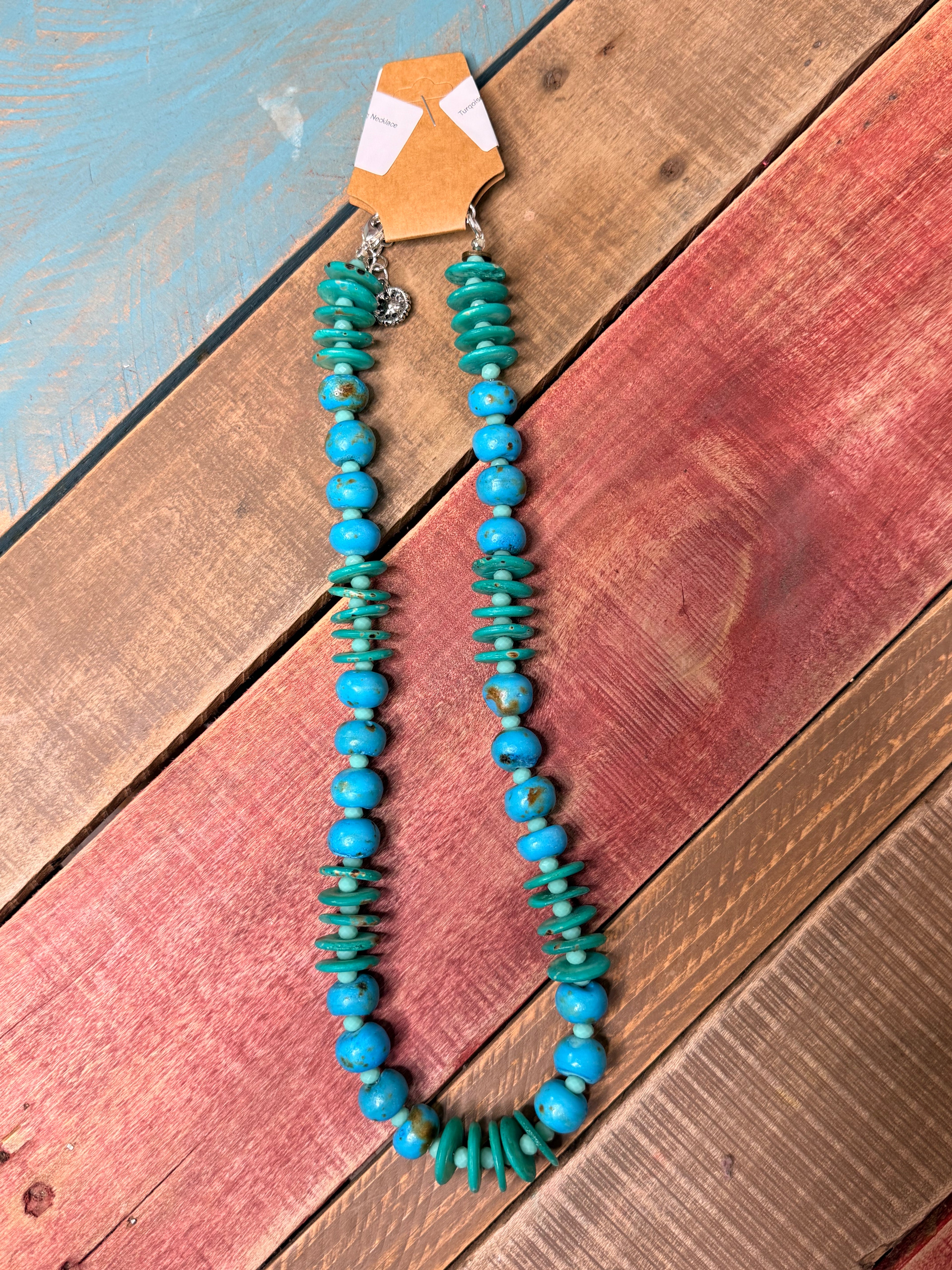 A Rare Bird Blue and Green Turq Necklace
