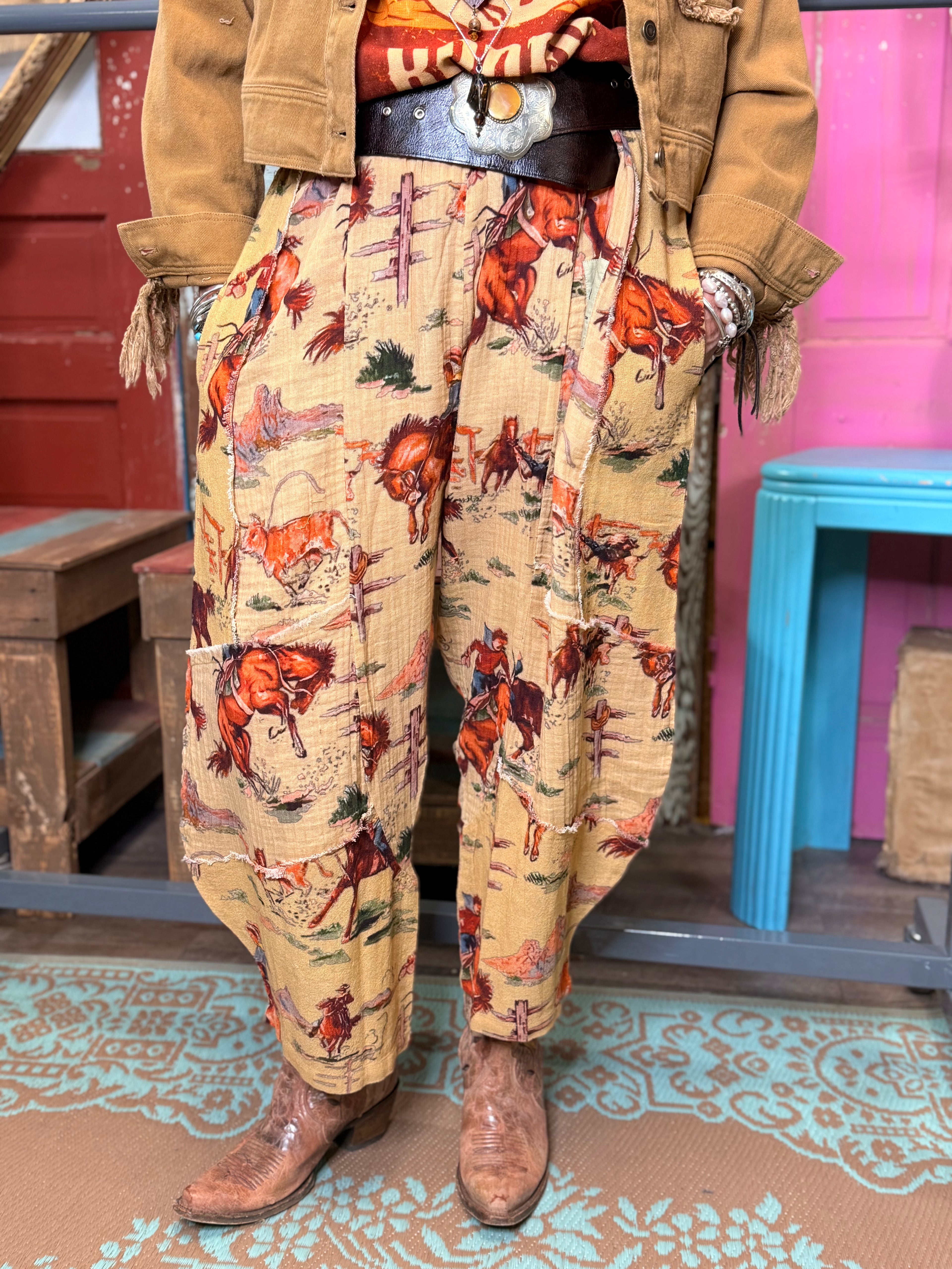 I Love Linen Yellow Ridem Pants