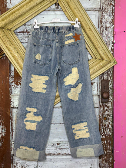 Oli and Hali Distressed Jeans