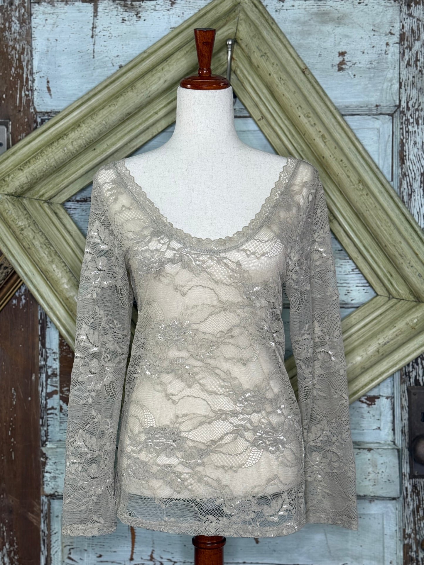 A Rare Bird Lace Layering Top