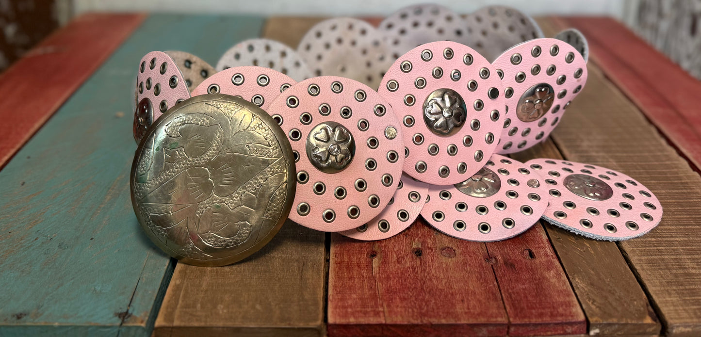 Baby Pink Concho Belt