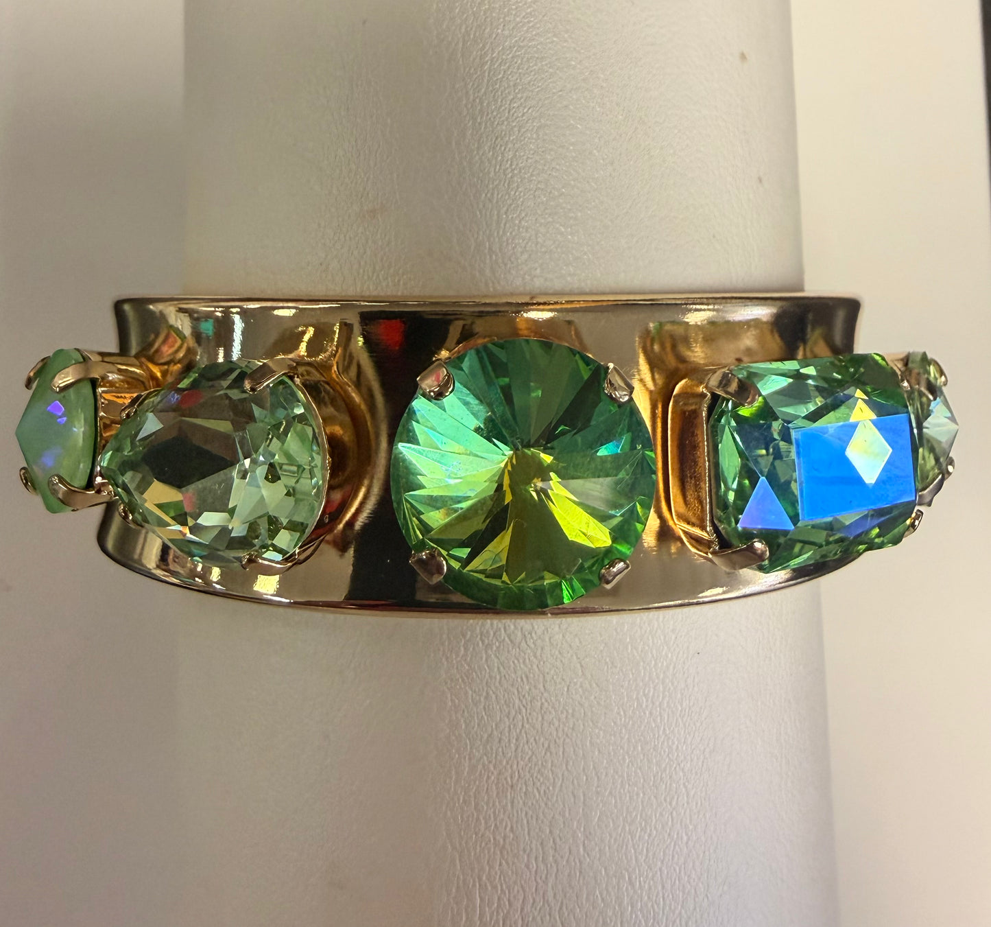 Australian Crystal Slim Cuff Bracelet Set