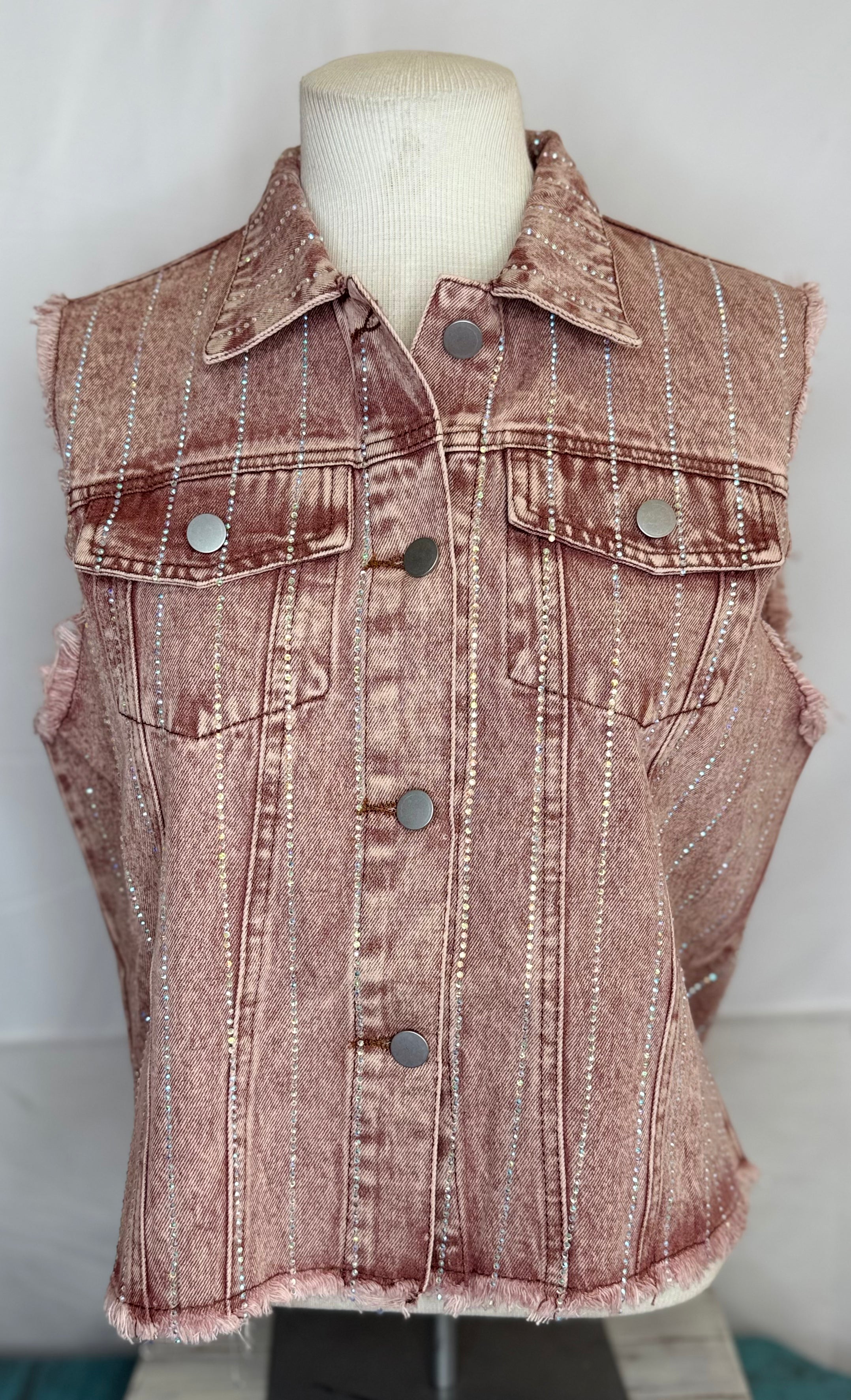 Origami Denim  Vest
