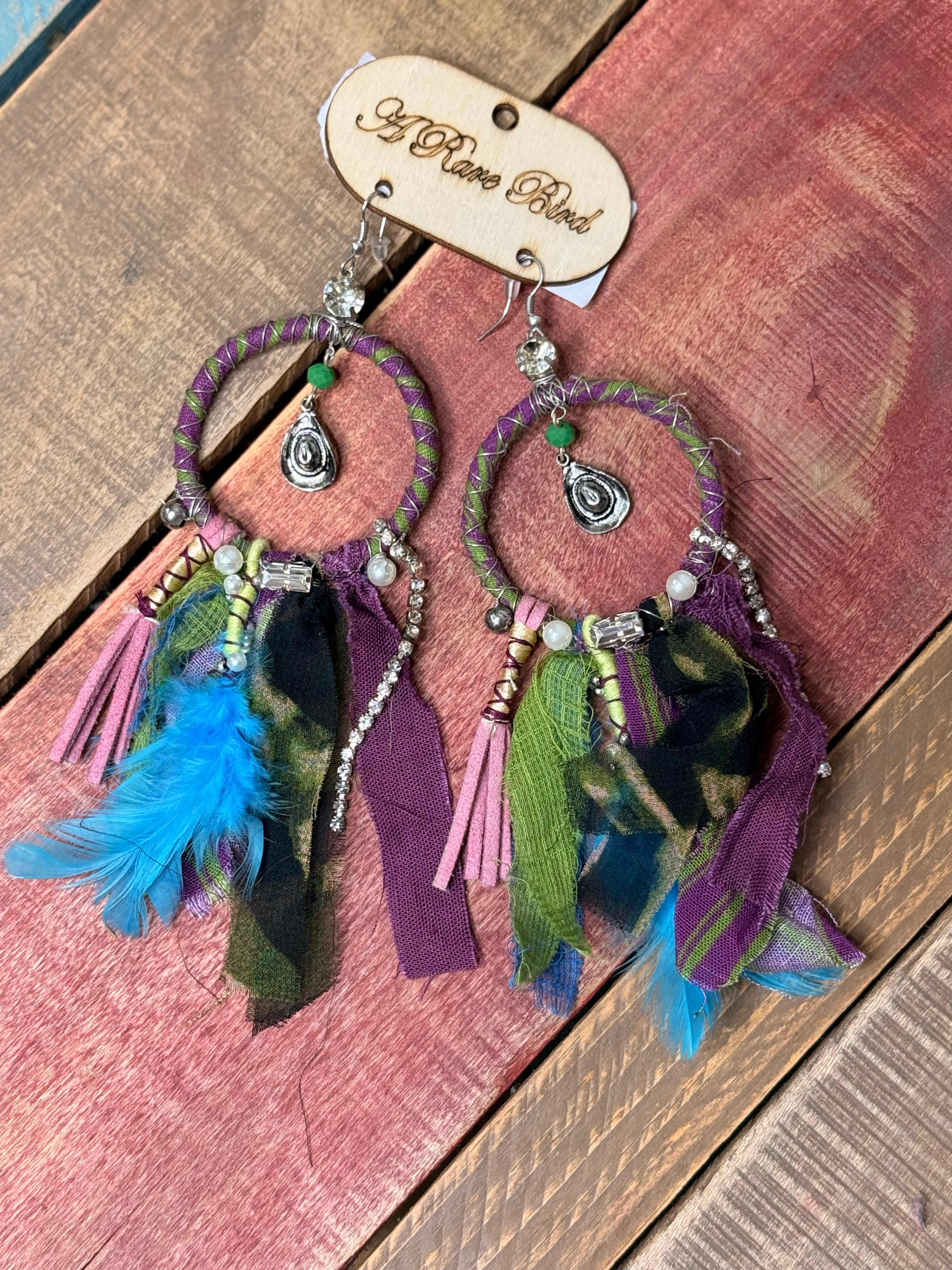 A Rare Bird Green/Purple Catch ears