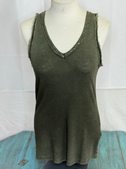 Made In Italy Sequin Tank