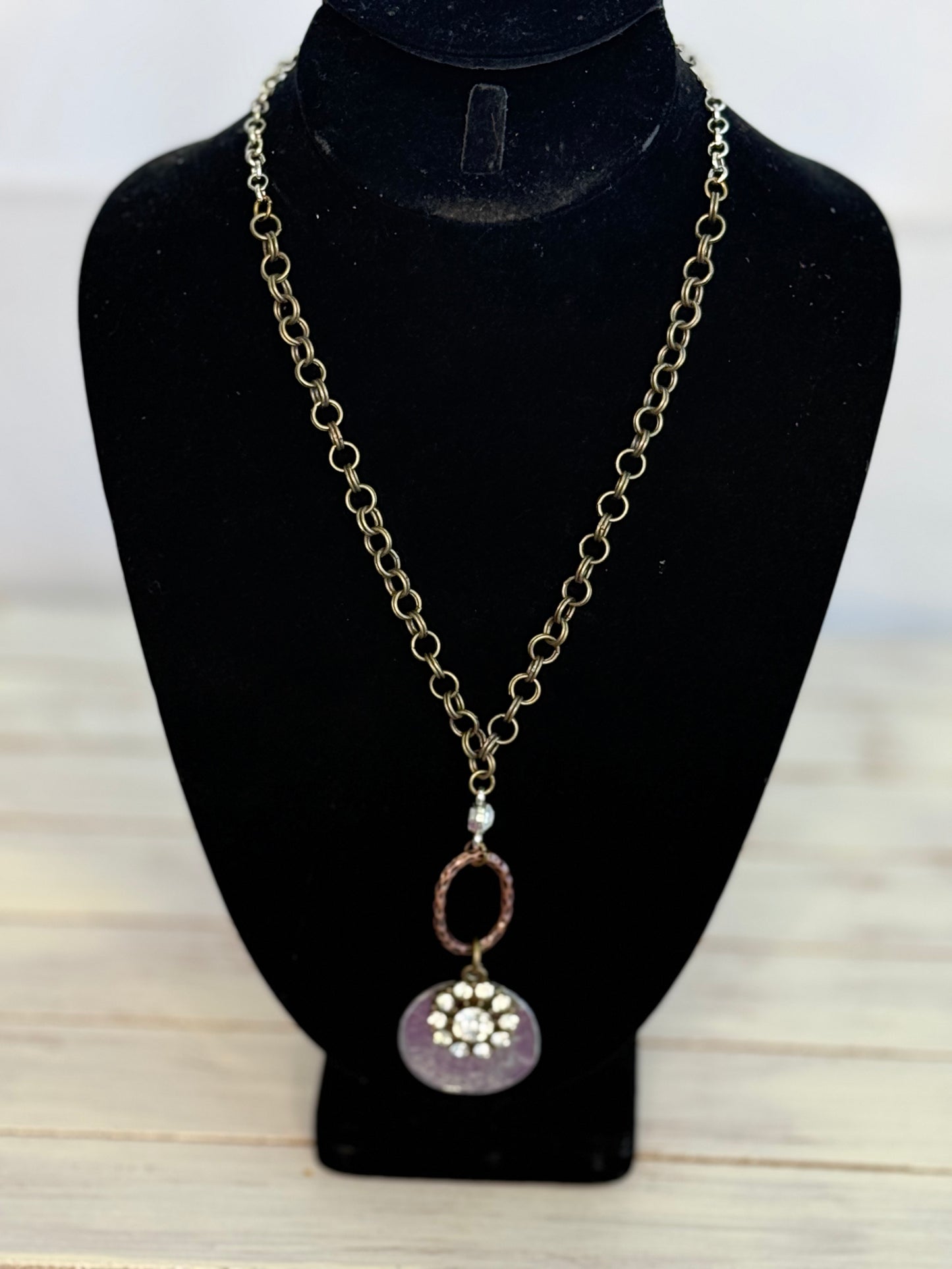 Lost and Found Bling Coin Necklace