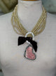 A Rare  Bird Pearl china heart necklace