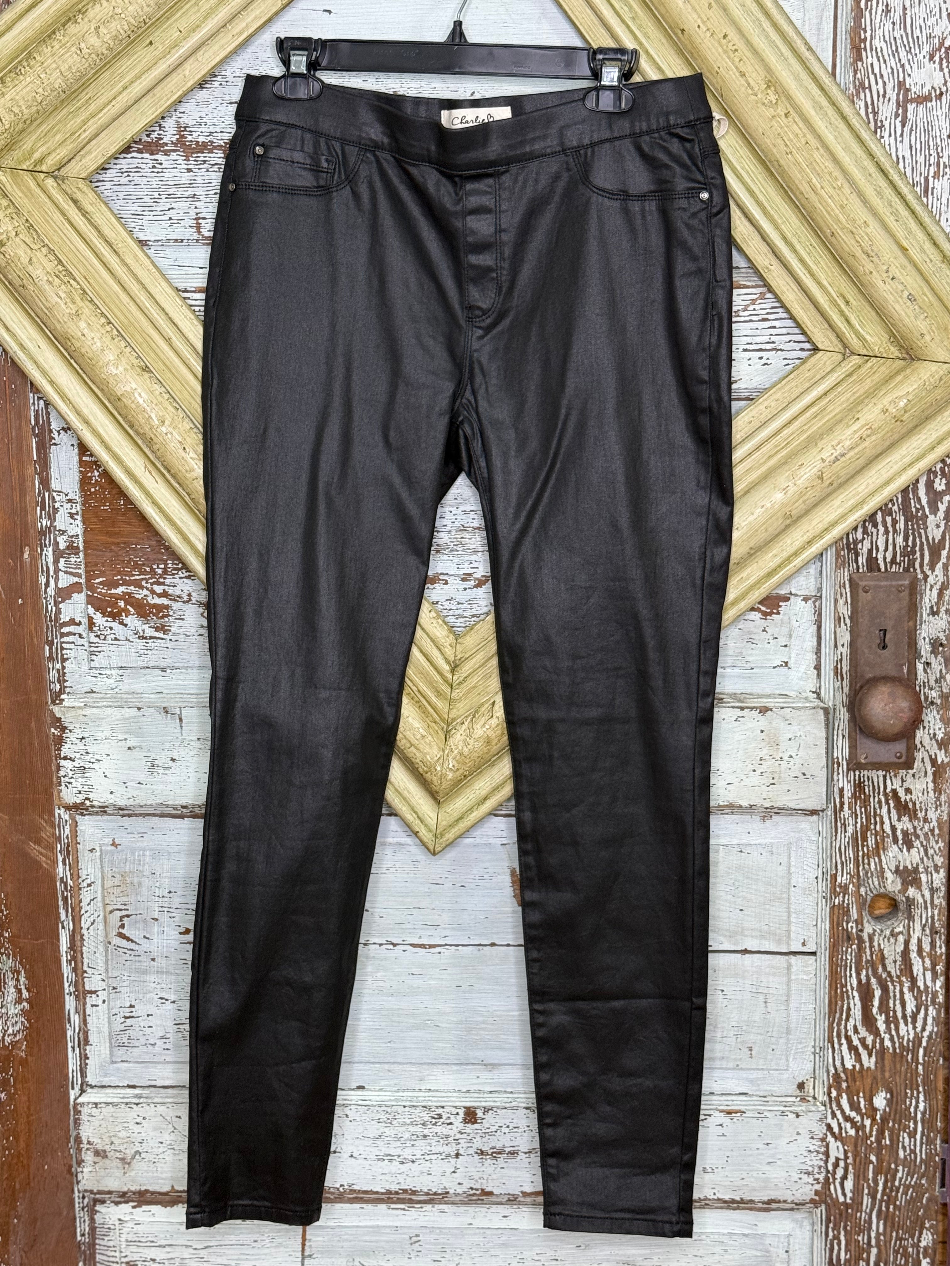 Wax Twill skinny pull on pant