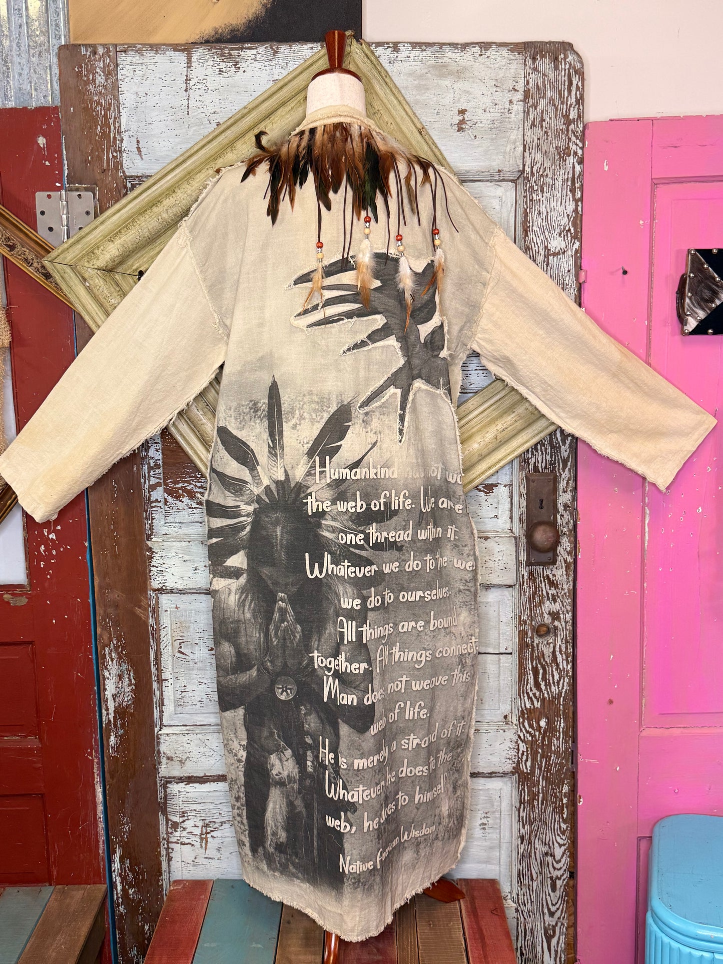 A Rare Bird Indian Wisdom Duster