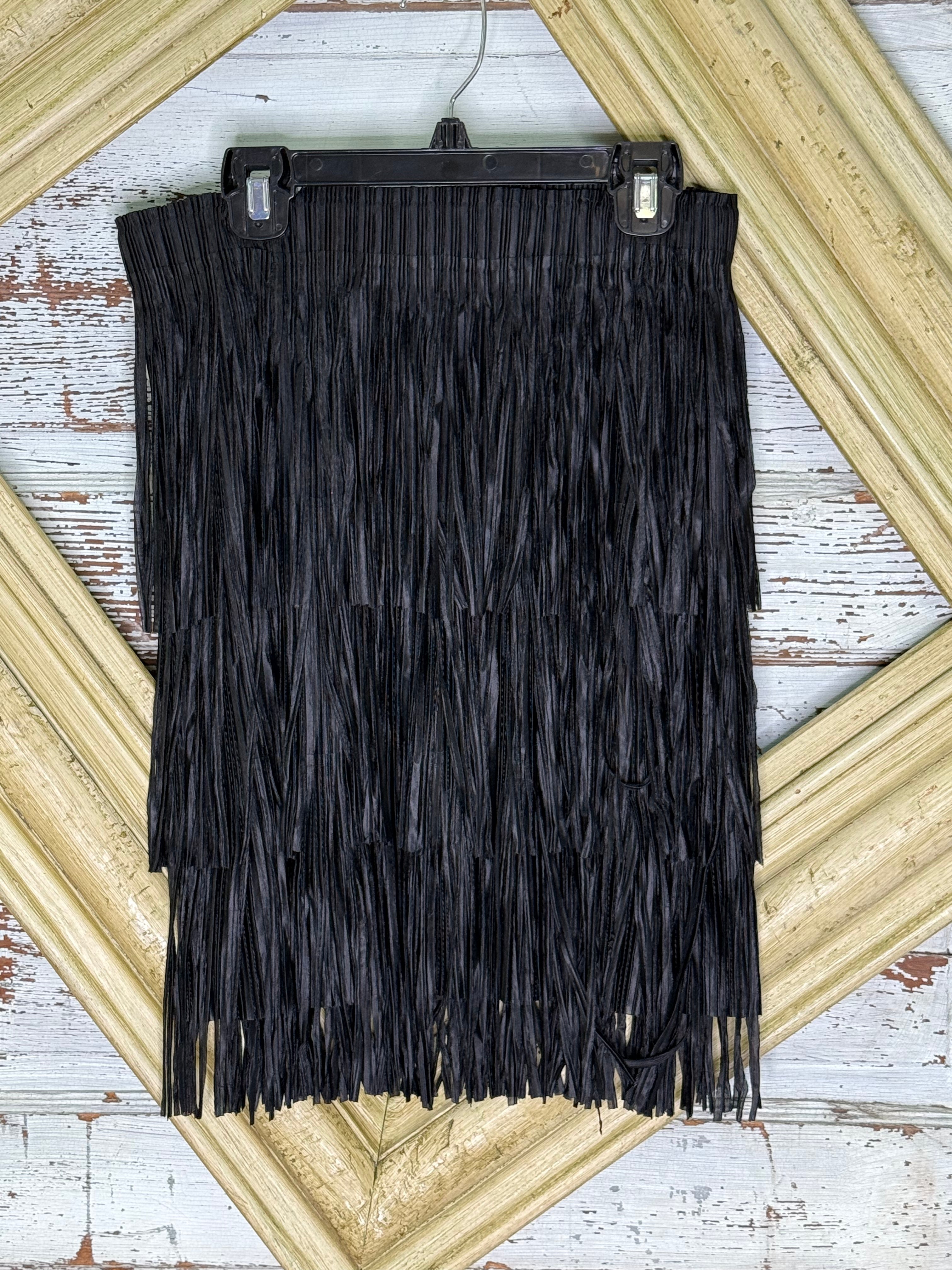 Origami Short Fringe Skirt