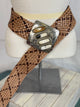 Natural two tone woven belt