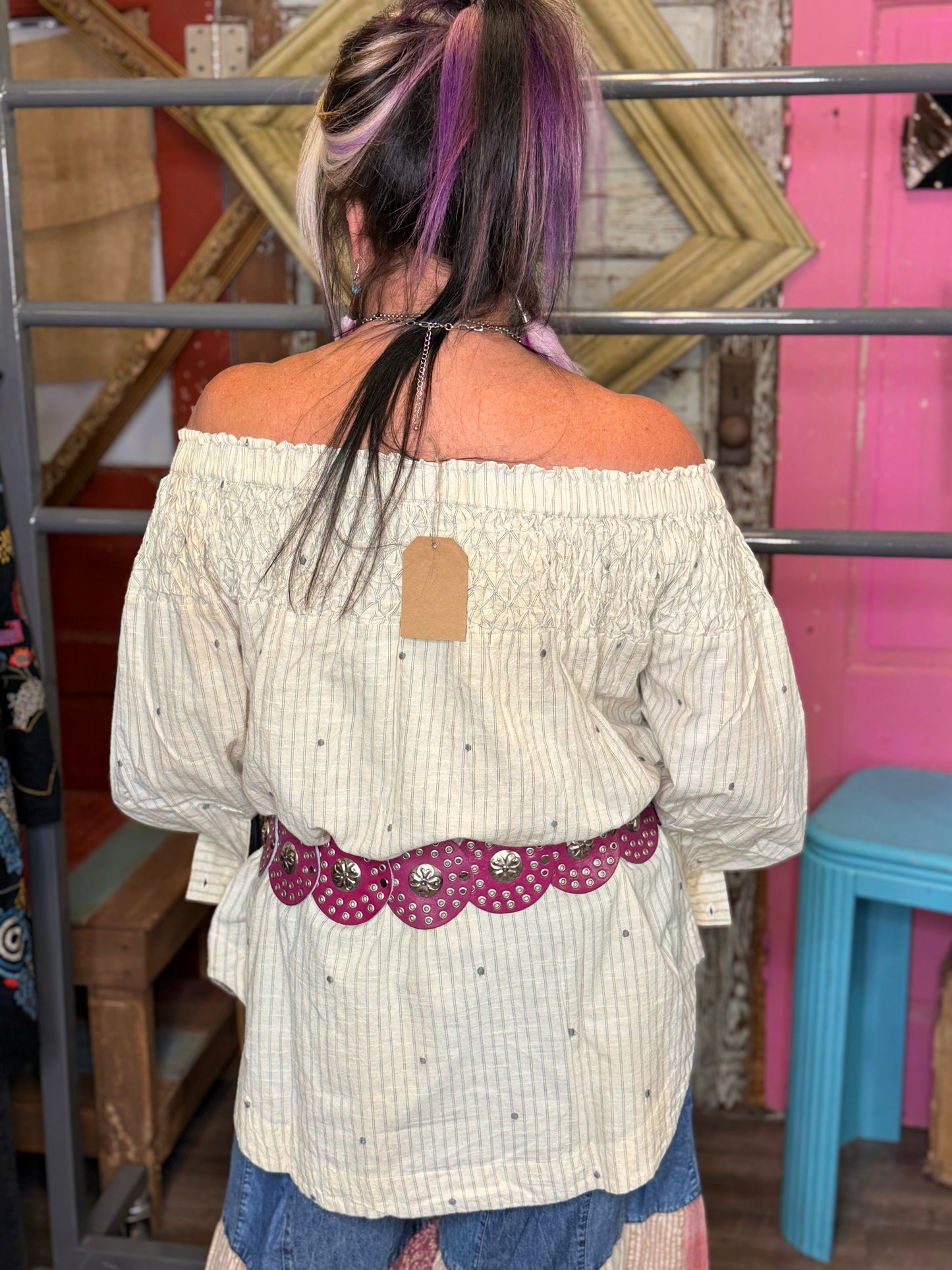 A Rare Bird Smocked Top