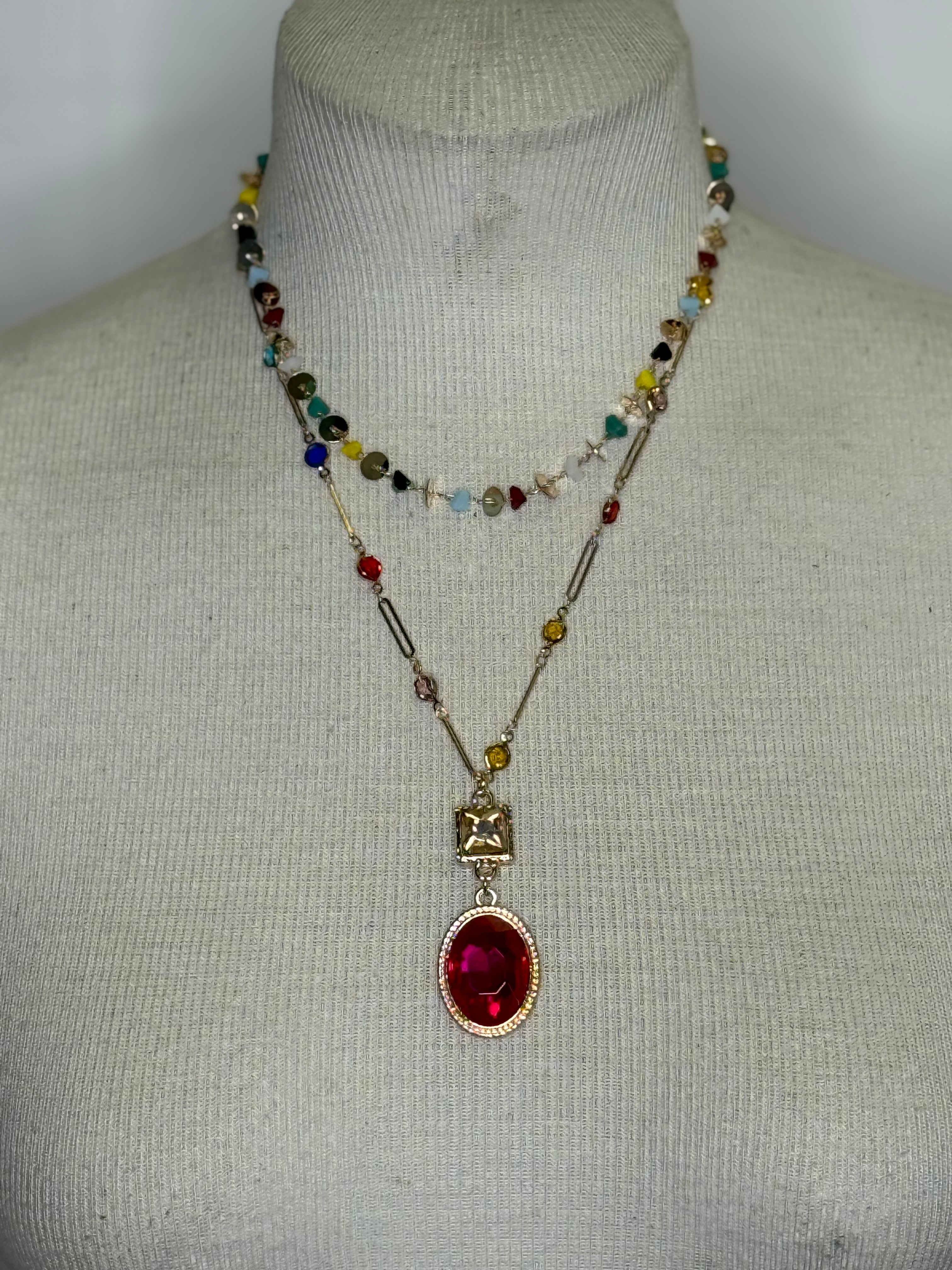 Emma Multi Bling Small Necklace