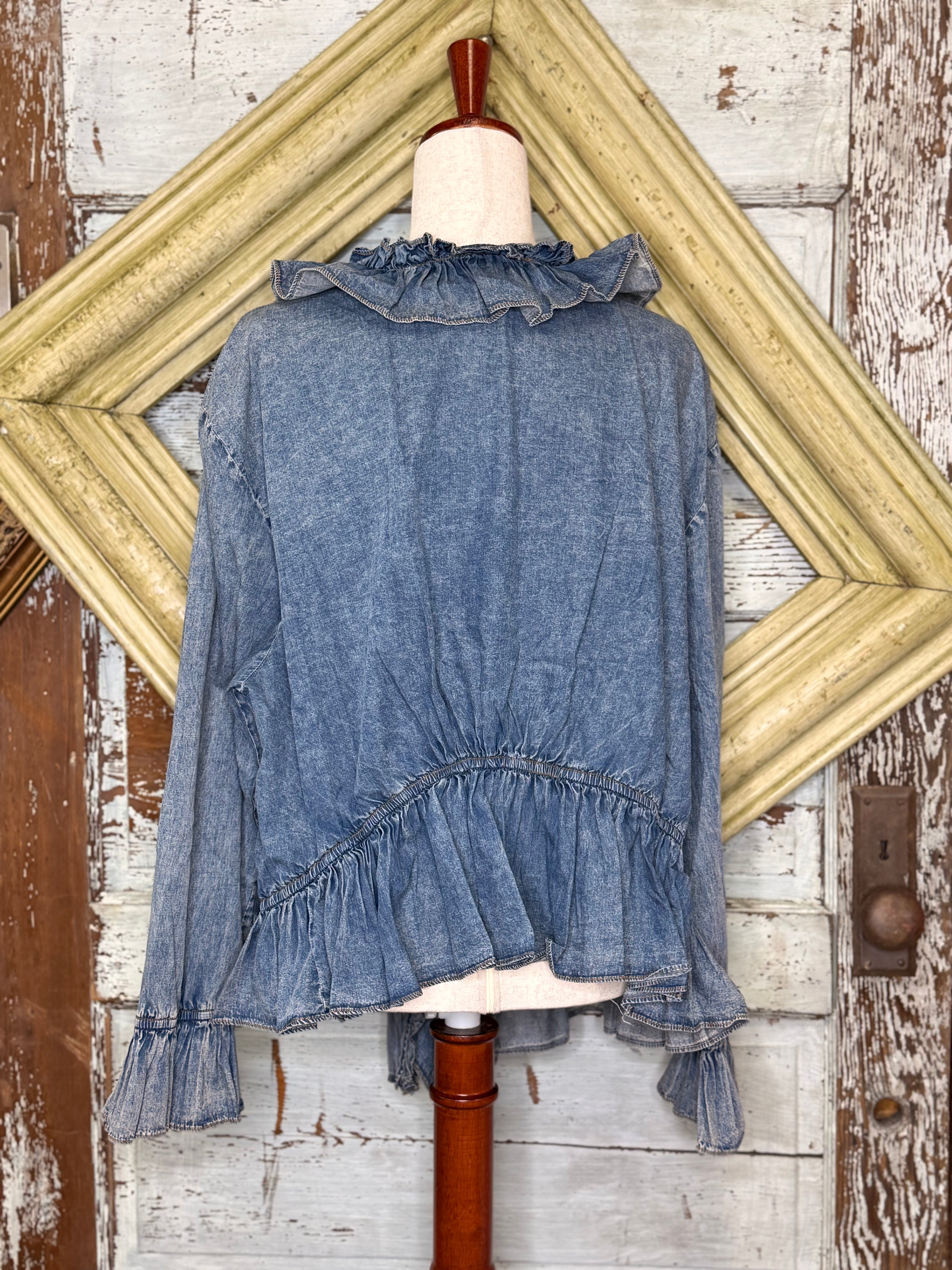 A Rare Bird Ruffle Shirt