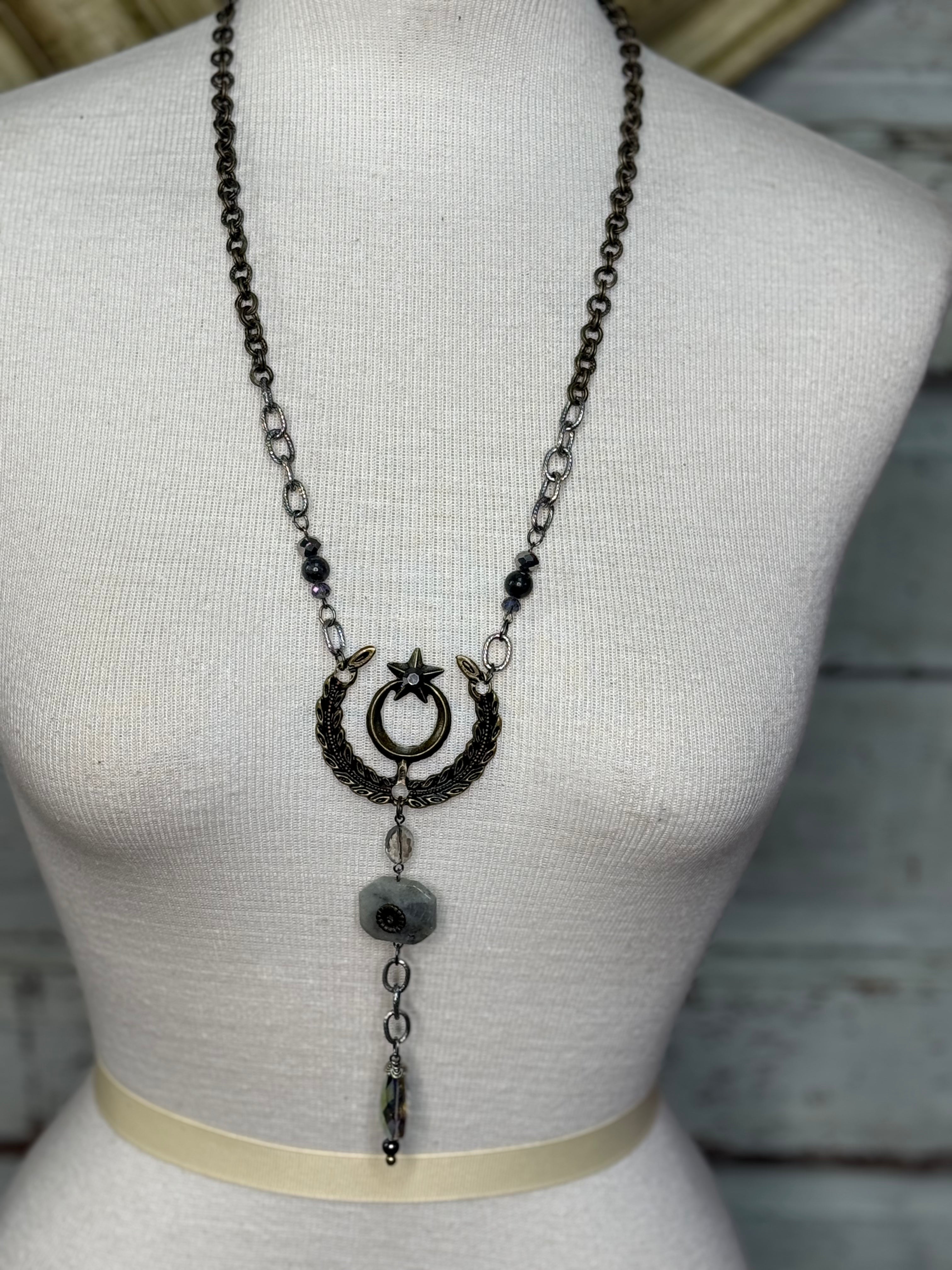 Lost and Found  Moon Star necklace
