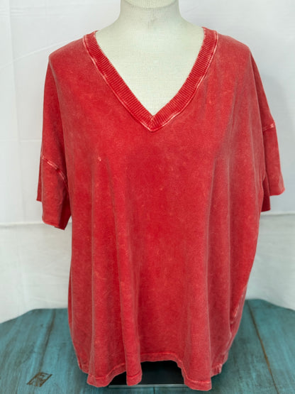 Jher Mineral washed basic Tee