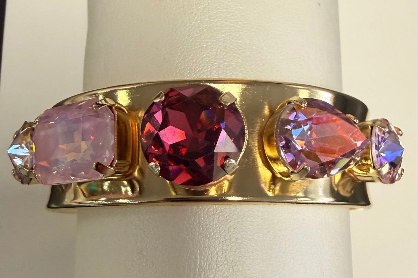 Australian Crystal Slim Cuff Bracelet Set