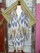 Cardigan with Geomatical jacquard patters