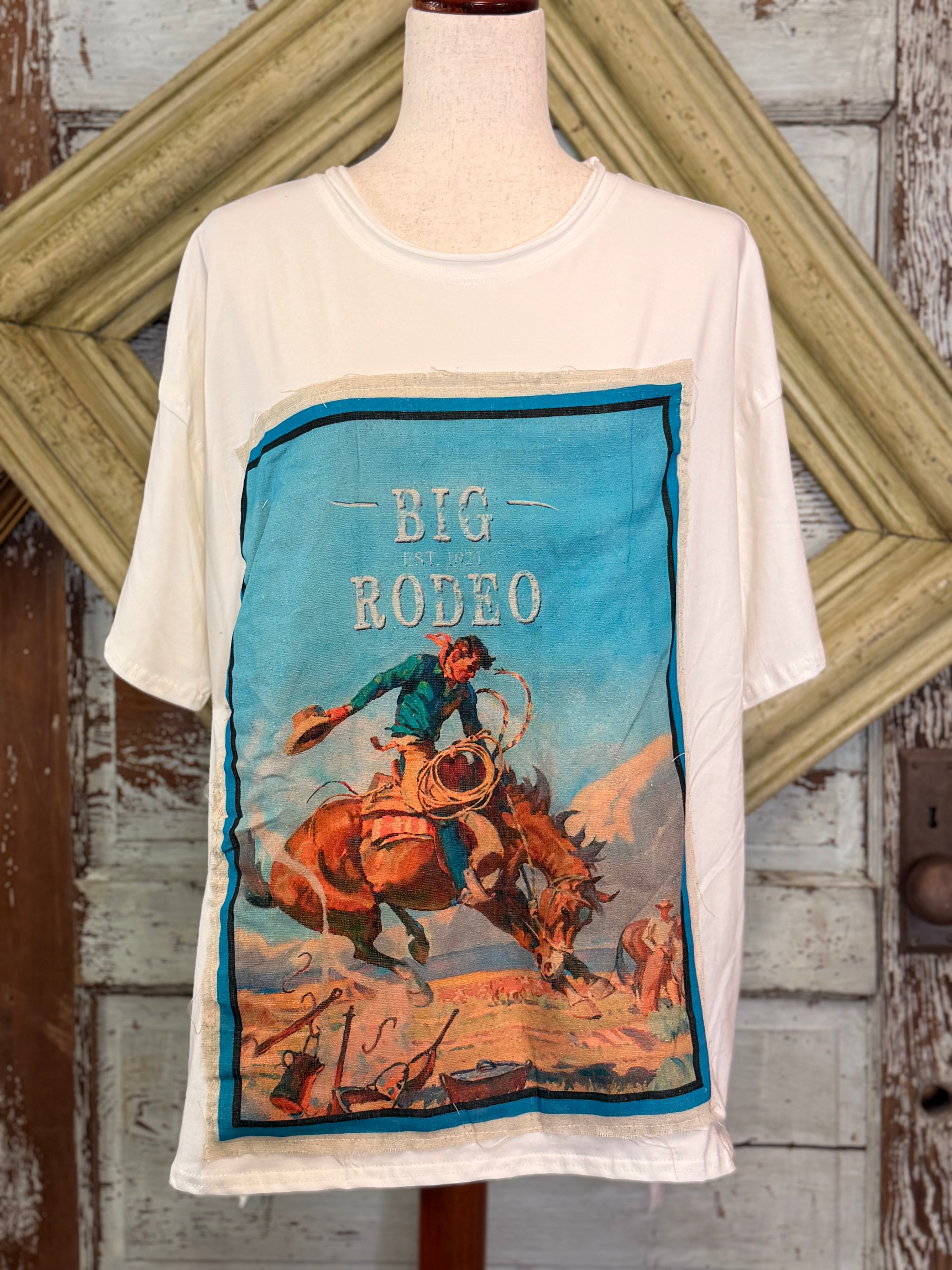 I Love Linen Big Rodeo Tee