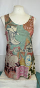 Origami Subtly Sparkly Lurex Fabric Tank Top of