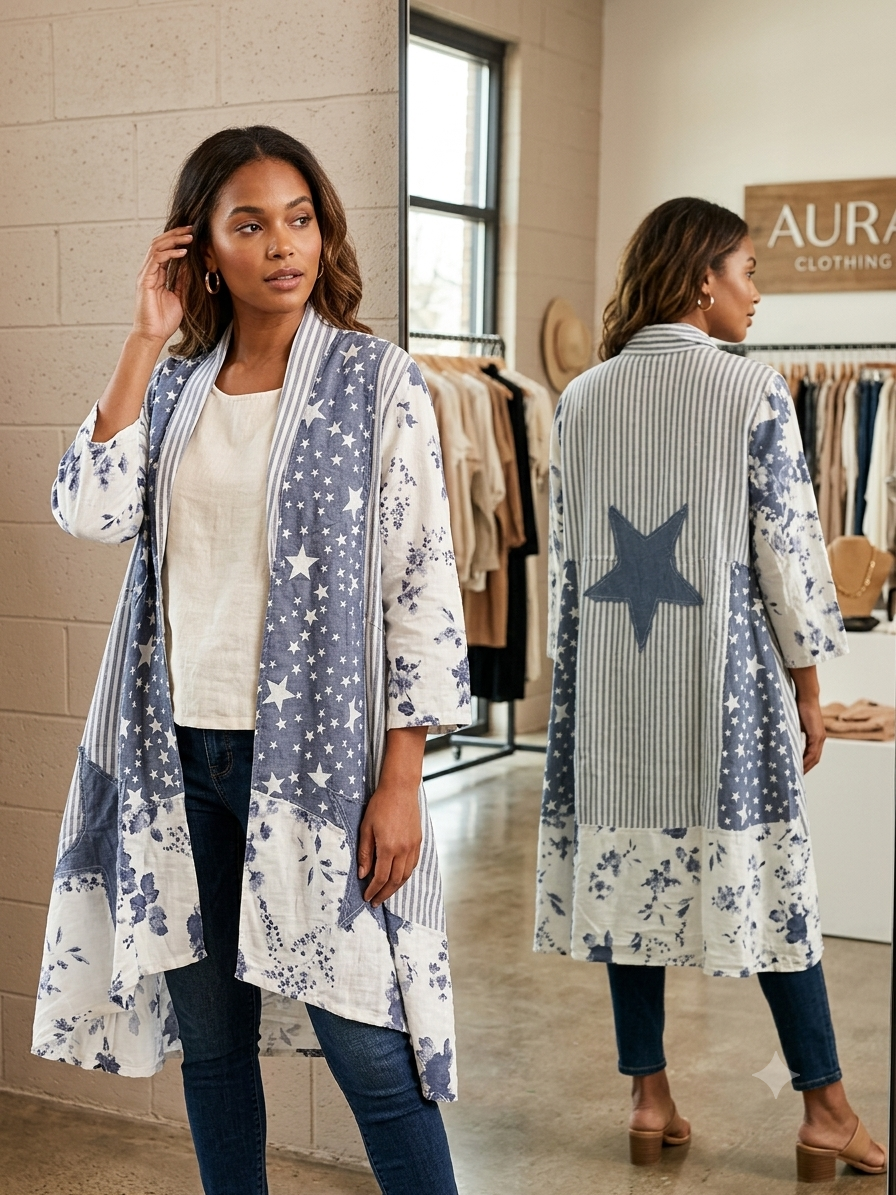 Paper Lace Stars & Stripes Cardigan