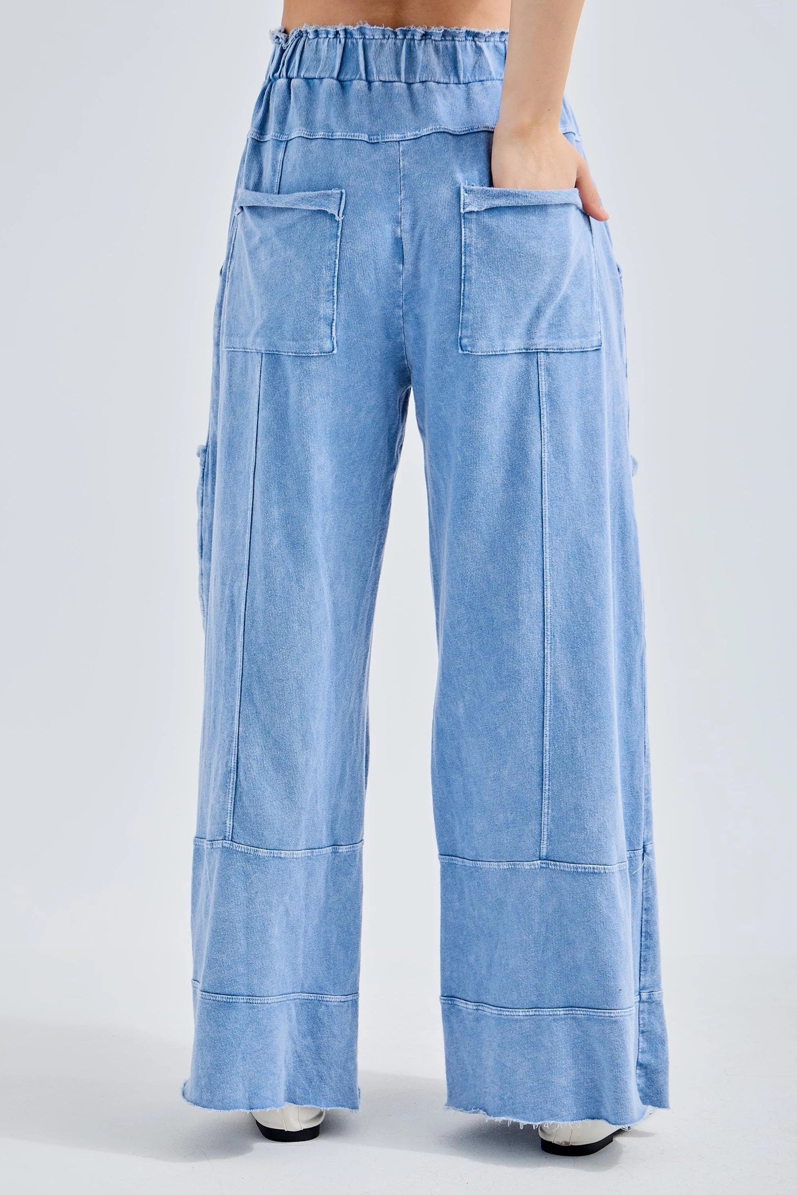 JHer Mineral Wash Wide leg pants – Felecia Bella