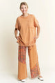 JHer Mineral butterscotch Wash Contrast Patch WideLeg Pant