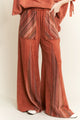 Jher MineralWash Striped detail Flare Pants