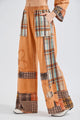 J.Her Mineral Washed Plaid Daisy Pants