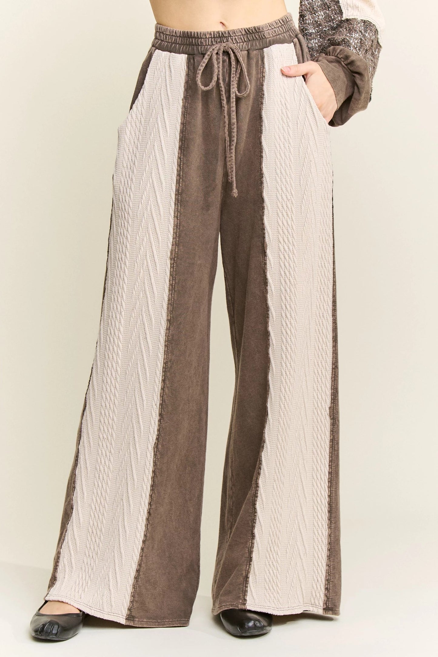 JHerMineralWashed Sweater+Terry Straight pants