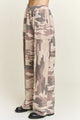 Jher Washed Camo Wide Leg Pant