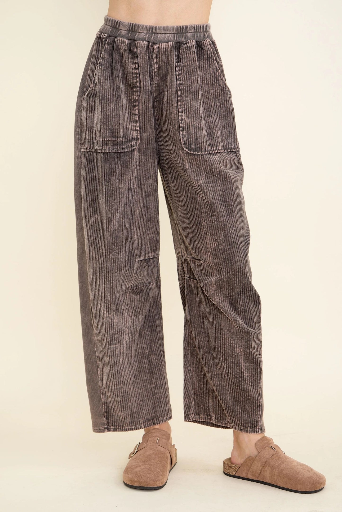 JHer MineralWashed Everyday Corduroy Barrel Pants