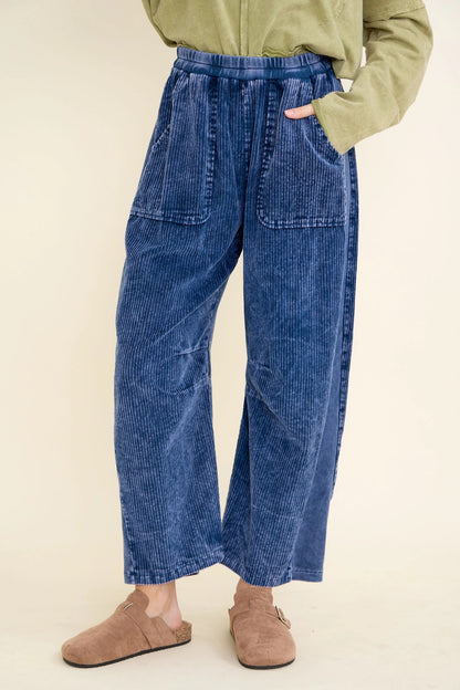 JHer MineralWashed Everyday Corduroy Barrel Pants